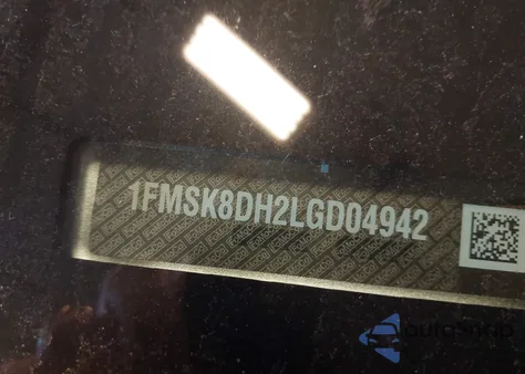 2020 Ford Explorer Xlt из США, поврежденный, VIN 1FMSK8DH2LGD04942